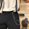 Europa y Estados Unidos transfronterizo nuevo estilo hip-hop punk moda pantalones de hombre cadena personalidad simple multicapa jeans accesorios cadena