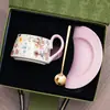 Presentes de Inauguração de Loja para Clientes, Copos de Água de Cerâmica, Presentes para Reunião Anual da Empresa, Caixas de Presente com Xícaras de Café e Pires de Aparência Sofisticada