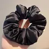 Scrunchie lenço quadrado estilo pastoral francês para meninas e crianças, elástico de cabelo doce com laço para coques, acessório de cabelo