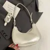 Bolsa de Hombro Cruzada para Mujer Estilo Francés Popular Primavera Verano Piel Aceite y Cera Simple para Axila Moda de Gama Alta Versátil Estilo Occidental