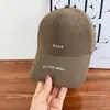 Novo Boné de Baseball para Homens, Outono e Inverno, Quente Estilo Americano Bordado com Letras, Casual Estilo Coreano, Emagrecimento Facial, Boné Pequeno de Bico de Pato com Aba Rígida