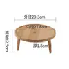 Patas de Madera Maciza Superficie de Tablero de Bambú Engrosado Simple Soporte de Carga Redondo Estante para Flores