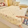 Nuevo protector de colchón de pelo de conejo engrosado de alto peso, juego de ropa de cama de una pieza, universal para todas las estaciones