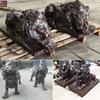 Grande Escultura de Leão em Bronze Fundido Fabricante Leão de Porta em Estilo Europeu Leão em Pé Leão Sentado Leão Deitado Ocidental Animal Guardião de Portão Escultura de Bronze