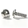 Tornillos autorroscantes M3M3.5M4M5 en stock, de hierro niquelado negro, cabeza de paraguas, cabeza plana, tornillos autorroscantes de cabeza plana grande de cabeza cruzada TB