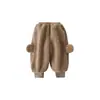 Conjunto de Peluche de Oso para Niñas Wulibu Cálido Otoño e Invierno 2026 Nuevo Lindo Conjunto de Chaqueta y Pantalones para Niños Moderno
