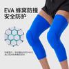 Rodilleras de Lycra Transpirables tipo Panal Absorbentes de Impactos para Baloncesto, Estilo Largo Rayado, Equipo de Protección para Fitness al Aire Libre, Running y Deportes, Absorbente de Impactos