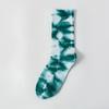 Calcetines Tie-Dye para Mujer, Calcetines Largos de Algodón Puro, Calcetines de Moda Ins, Estilo Xiaohongshu, Deportivos para Todas las Estaciones, Moda Dopamina