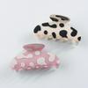Gores Clipes de Garra Fofos Estampa de Vaca Estilo Clip-in Coque Doce na Parte de Trás da Cabeça Presilha Tubarão Grampo de Cabelo Feminino Acessório de Cabelo Versátil