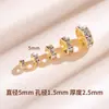 Contas Espaçadoras Planas Banhadas a Ouro 18K Joias que Não Desbotam Pulseira Espaçador Acessórios de Contas DIY Contas Espaçadoras de Roda