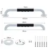 Corrimãos de aço inoxidável e silicone transfronteiriços, corrimãos para deficientes, corrimãos acessíveis para idosos, barras de apoio antiderrapantes para banheiro