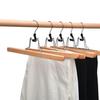 Percha de madera maciza, almacenamiento de madera, falda, artefacto, clip, sin costuras, antideslizante, popular en Internet, clip para pantalones, perchero, armario, clip JK, tienda de ropa