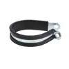 Abrazadera de Manguera Tipo R de Acero Inoxidable 304 con Tira Adhesiva, Abrazadera de Tubería Amortiguadora, Clip de Fijación de Goma, Aro de Alambre