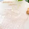 Perla de internet acrílica linda cristal percha ropa mujer sin costuras hogar plástico transparente tienda de ropa percha polvo dorado