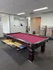 Mesa de Billar para Uso Doméstico, Plegable, Estilo Americano y Chino, Mesa Estándar de Bola Ocho Negra, Se Puede Convertir a Mesa de Ping Pong, Patas de Hierro, Nivel Ajustable, para Adultos