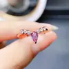 Venta al por mayor de fábrica Más vendido Anillo Alexander Plata S925 Incrustado con Piedra Principal 4*6 Joyería de Lujo Venta Directa de Fábrica