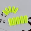 Uñas Postizas Cuadradas de Longitud Media de Color Puro Producto Terminado Capa Selladora Brillante UV Manicura Portátil Resistente al Desgaste Uñas Postizas Producto Terminado Tira