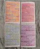 Papel Adesivo Colorido Candy Estilo Ins Coreano Alfanumérico Paperian Adesivo Marcador Redondo Número para Diário