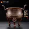 Fo Yuan Hui Quemadores de Incienso Trípode Ding Línea Quemadores de Incienso para Dormir Hogar Interior Incienso Quemadores de Incienso