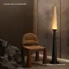 Nueva lámpara de pie estilo vintage para sala de estar junto al sofá, con diseño estético de la dinastía Song, madera maciza artística, lámpara de dormitorio de ambiente de alta gama