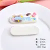Etiquetas de Texto con Forma de Pata de Gato Lindas Accesorios de Resina Materiales Hechos a Mano DIY Pinzas para el Cabello Decoraciones para Fundas de Teléfono Pegatinas para Abanicos