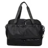 Bolsa de Viaje Portátil Ligera Casual con Compartimentos para Separación Seca y Húmeda, Bolsa de Almacenamiento para Equipaje con Ruedas, Elegante Bolso Cruzado para Deportes y Fitness