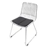Silla de Comedor Minimalista Estilo Diseñador Personalizada Cubierta Suave Silla de Malla de Alambre Sencilla Moderna Silla Individual de Alambre de Hierro para Fiesta de Cóctel