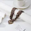 1 Pieza de Collar con Colgante de Corazón de Cinta con Estampado de Leopardo para Mujer, Cadena para Clavícula de Moda Dulce y Fresca, Joyería Personalizada para Mujer