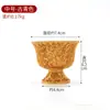Copo de Água Oferenda a Buda Copo de Oferenda a Buda Ornamentos de Cobre Pés Altos Oito Auspiciosos Copo de Água Santa Sete para Oito Oferenda a Buda Tigela de Água Frontal