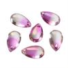 8 * 14mm gota de água de vidro pingente contas de vidro transparente diy handmade hairpin brincos pulseira jóias atacado