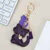 Colgante de Bolsa de Gatito de Dibujos Animados Colgante Creativo para Llavero de Coche Parche para Funda de Teléfono Móvil de Gatito Colgante de Correa de Muñeca