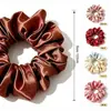 Scrunchies de satín de alta gama al por mayor de fábrica, nuevas ligas para coleta de seda estilo europeo y americano, accesorios para el cabello para mujer
