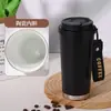 Caneca térmica de cerâmica Bawang Tea Lady, mesmo modelo, com alto valor estético, design de lírio-do-vale, copo de bebida de uso duplo, copo portátil para viagem de carro