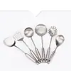 Colheres de Aço Inoxidável para Dropshipping, Utensílios Diários de Cozinha, Espátulas de Cozinha, Suprimentos de Cozinha, Ferramentas de Cozinha, Escumadeiras, Colheres para Arroz