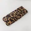 Diadema Versátil de Punto con Estampado de Leopardo para Lavado Facial de Mujer, Caliente para Invierno, Ancha, Goma para el Cabello, Accesorio para el Cabello, Diadema