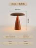 Lámpara de Mesa de Madera Vintage Luz de Lujo de Diseño Sala de Estar Estudio Dormitorio Lámpara de Noche Lámpara de Mesa de Cristal Atmósfera Lámpara de Mesa