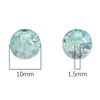 Cuentas Redondas de Vidrio de 10 mm, Cuentas de Vidrio Agrietado, Accesorios Hechos a Mano para Pulseras DIY, Kit de Materiales para Pulseras y Collares, Cuentas de Vidrio