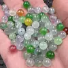 Cuentas sueltas de jade jade esmeralda material Bashan cuentas redondas cuentas sueltas cuarzo roca Hilo de Hielo cuentas sueltas de jade cuentas de jade de colores accesorios cuentas