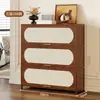 Gabinete Retro Simple Estante de Almacenamiento de Piso Sala de Estar Hogar Estantería a Prueba de Polvo Gabinete de Almacenamiento Multicapa Gabinete de Pared
