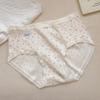 Verão Novo Algodão Puro Roupa Íntima Feminina Algodão Antibacteriano Lindo Laço Calcinhas Sem Costura de Cintura Média para Meninas