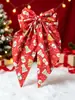 Fita de Laço com Estampa de Boneco de Neve e Papai Noel, Presilha de Mola, Homem de Gengibre Fofo, Presilha de Cabelo com Estampa de Árvore Verde
