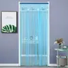 Cortina de Puerta Anti-Mosquitos Transfronteriza del Sudeste Asiático, Cortina de Encaje con Cinta Mágica sin Taladro para Separación de Dormitorio, Cortina de Gasa de una Sola Capa para Prevención de Mosquitos en Verano