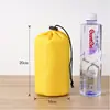 Bolsa de Nylon a Cuadros con Cordón Bolsa Cilíndrica con Cordón Bolsa de Almacenamiento para Chaqueta de Plumas Bolsa con Cordón Bolsa Organizadora de Viaje Bolsa de Empaque