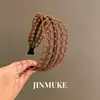 Acessórios de Cabelo, Simples e Versátil, Faixa de Cabelo Larga Elegante Tecida Vazada, Grampo de Cabelo, Novo Produto