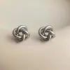 Brincos Transfronteiriços Europeus e Americanos com Agulhas de Prata 925, Design Geométrico Galvanizado, Argolas Tendência de Personalidade Cool e Estilosas, Em Estoque Atacado