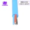 Cobre puro Yuanhua IA-RVV3 hilos * 0.5/0.75/1.5/2.5/4/6 mm² funda azul antiestática insegura