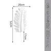 Decoração de casamento de folhas prateadas artificiais estilo nórdico simulação girassol folha de tartaruga adereços de fotografia folhas prateadas