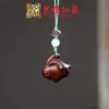 Pingente de Corrente para Celular Sapo de Madeira Arco-Íris Yiming Xianyuan Sandália Criativa de Sândalo Animal Desenho Animado Sapo Ornamento