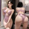Lencería Divertida Encaje Puro Deseo Sexy Mono Caliente Archivo Abierto Pasión Pecho Pequeño Tentación Pijama 6279