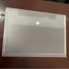 Bolsa para Archivos A4 con Botón Transparente de Plástico para Archivo Gran Capacidad Bolsa para Documentos Oficina de Negocios Carpeta Impermeable Especial